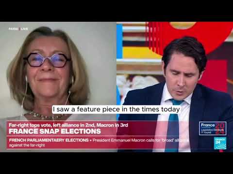 Mon interview sur France 24 anglais pour réagir aux résultats du 1er tour des élections législatives
